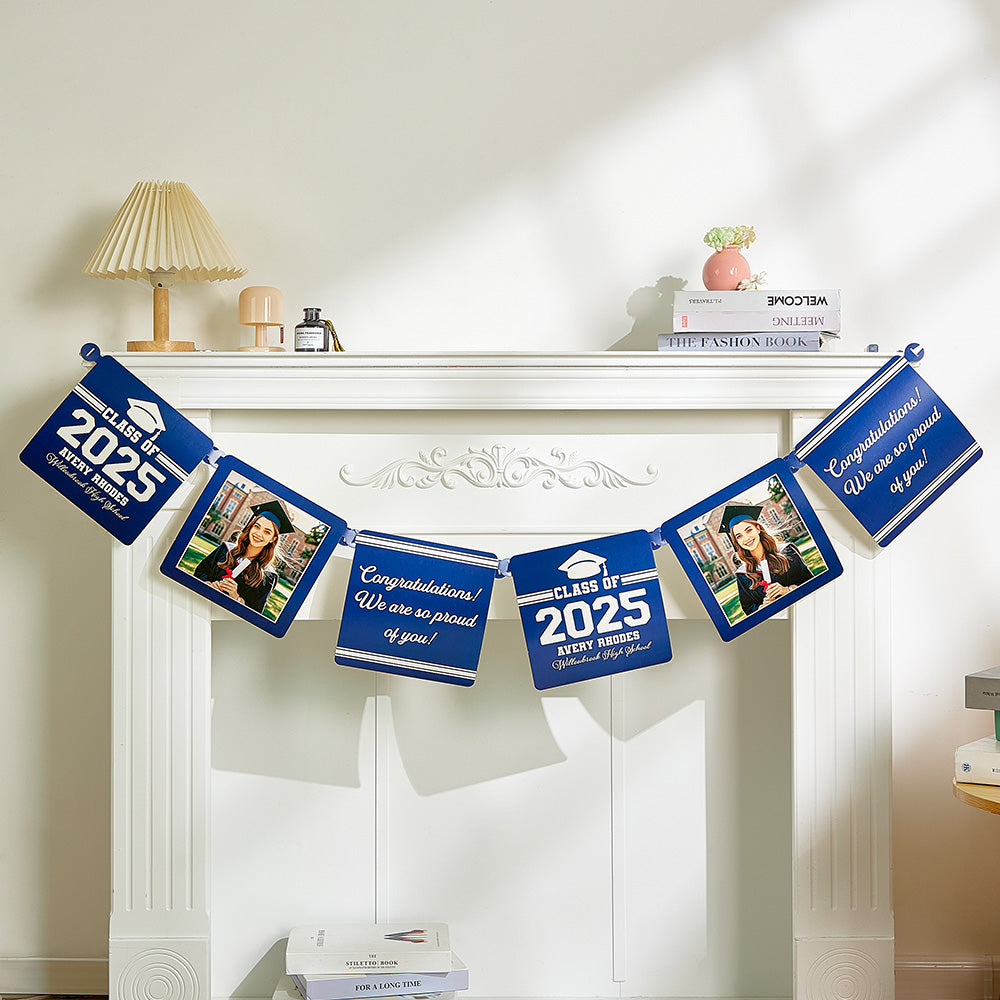 Personalized Graduation Photo Paper Banner Graduation Gift Ideas For Friends