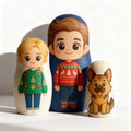 Personalized Portrait Nesting Doll Custom Photo Family Portrait Cartoon Style Gift Christmas Gift for Couple