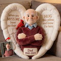 Custom From Photo - When You Miss Me - Personalized Memorial Faux Fur Shaped 2D Pillow