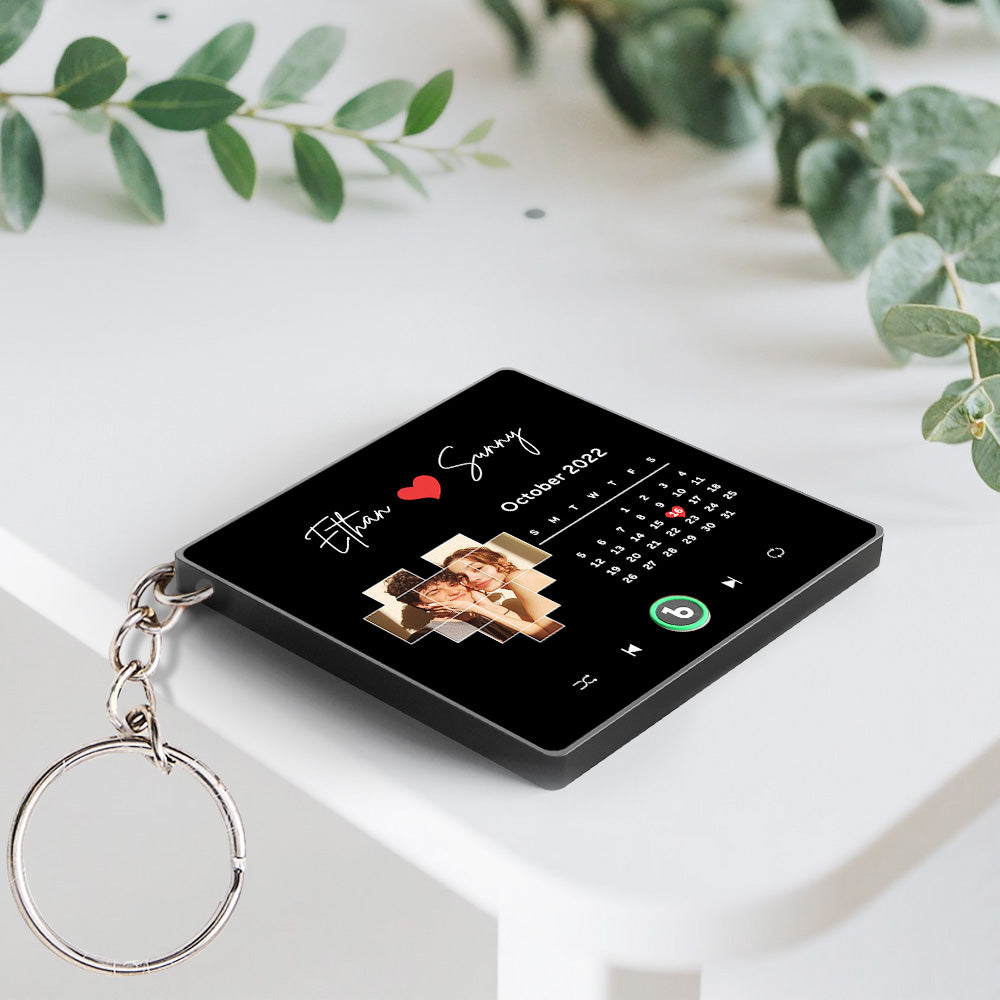 Customized Album Music Keychain Personalized Gift Can Play Songs and Adjust Volume