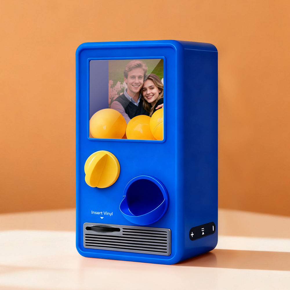 TT ALL Personalized Music and Photo Music Gachapon Machine Custom Song Mini Record Box Retro Gifts for Her Christmas Gifts
