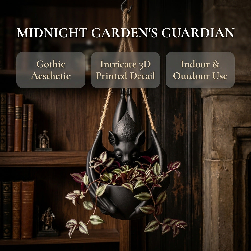 Hanging Bat Plant Pot – Creepy Gothic Planter