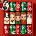 Custom Photo Christmas Crackers Gift New Year Holiday DIY Paper Hat With Joke Cards Christmas Crackers Gifts