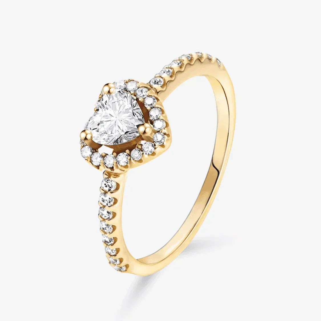 Eternal Heart Promise Ring Silver Ring US Size 5-9