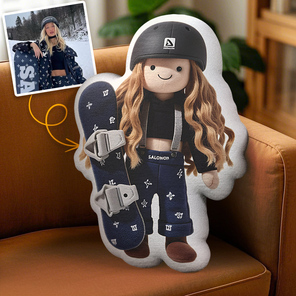 Personalized Photo Plush Doll Pillow Mini Me Plush Pillows Gifts for Kids
