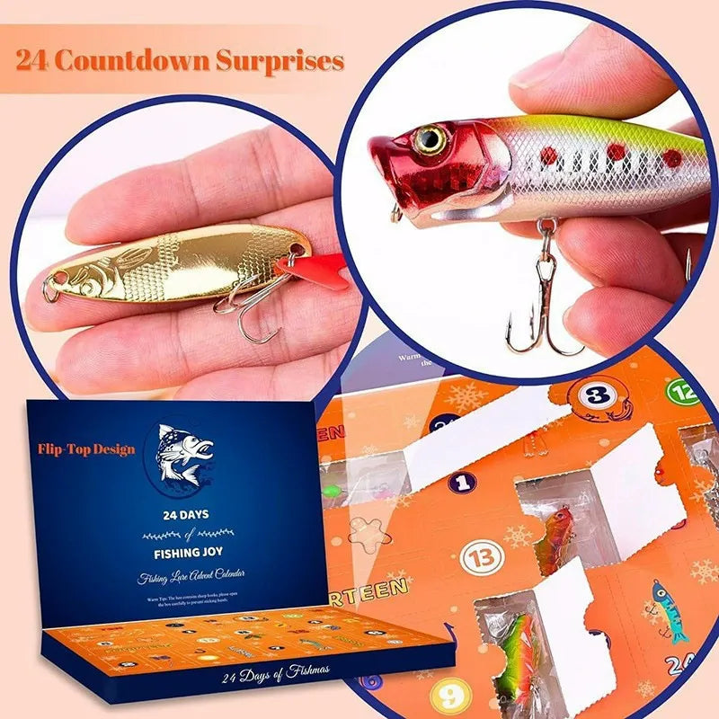 Fishing Set Blind Box Advent Calendar Creative Fishing Enthusiast Gift Set Christmas Gift