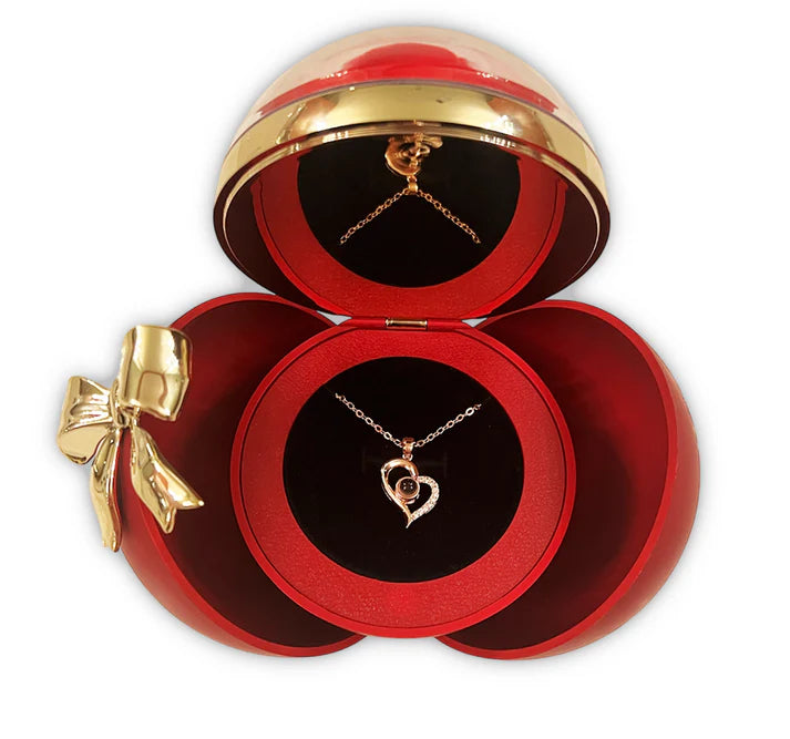 Projection Necklace & Rose Gift Sphere