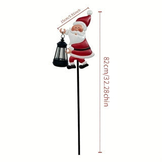 Solar-Powered Santa Claus Lights Ground-Mounted Outdoor Solar Lights Courtyard Decorative Lights