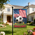 2026 Football Fever Soccer Garden Flag – Personalized USA Football Decorative Yard Banner for Outdoor Home Decor and Sports Fans