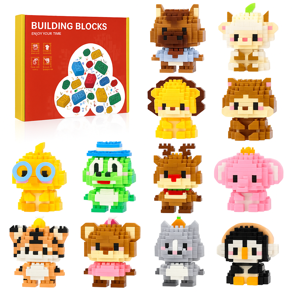12/24 Days Christmas Advent Calendar Mini Christmas Building Blocks The Best of Creative Gift