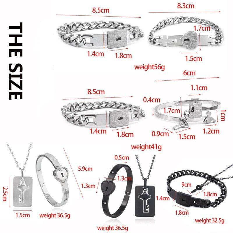 Lock & Key Bracelet for Boyfriend, Girlfriend, Lover Couple Bracelet Best Gift for Her