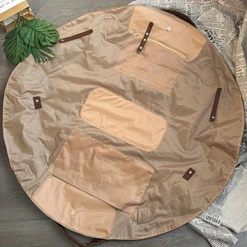 2-in-1 Travel Duffle Bag and Picnic Mat Large Capacity Foldable Shoulder Bag Convertible Camping Storage Tote Wear-Resistant Crossbody Bag for Women