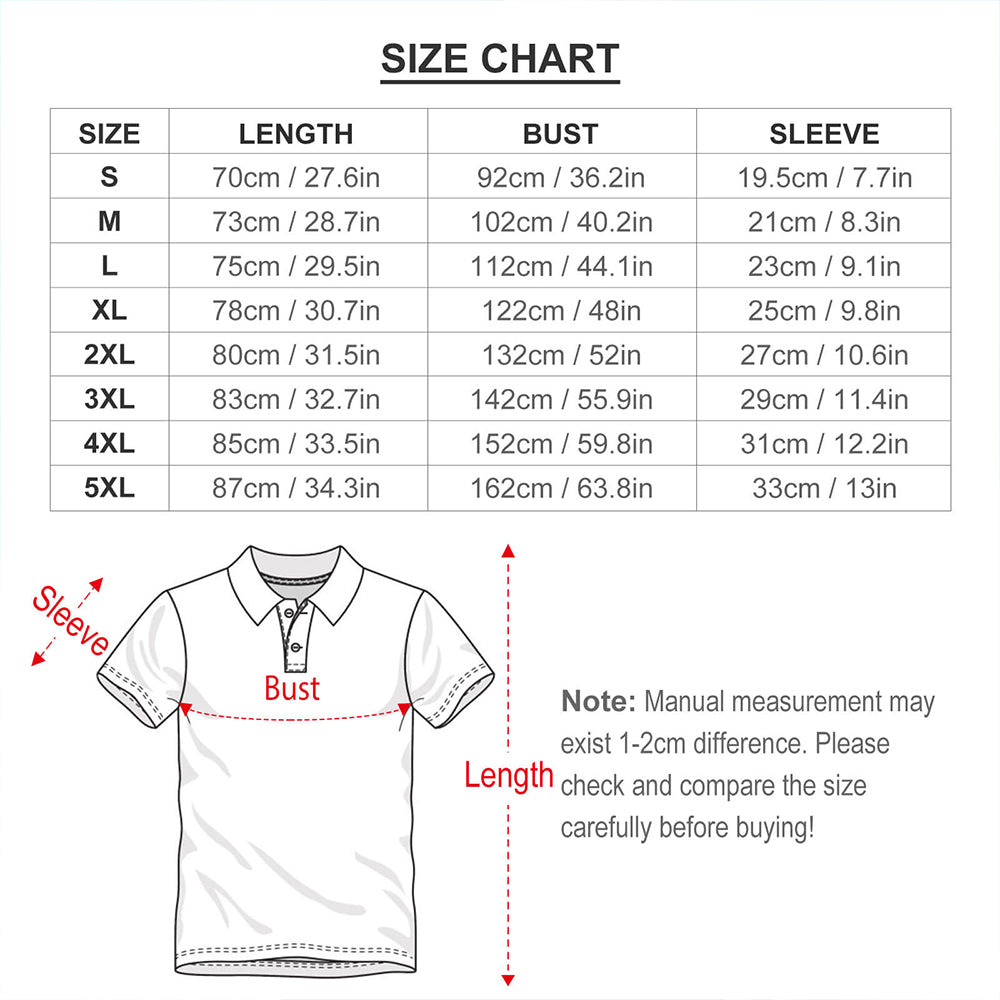 Men's Custom Face Polo Shirt Personalized Light Blue  Hawaiian Golf Shirts