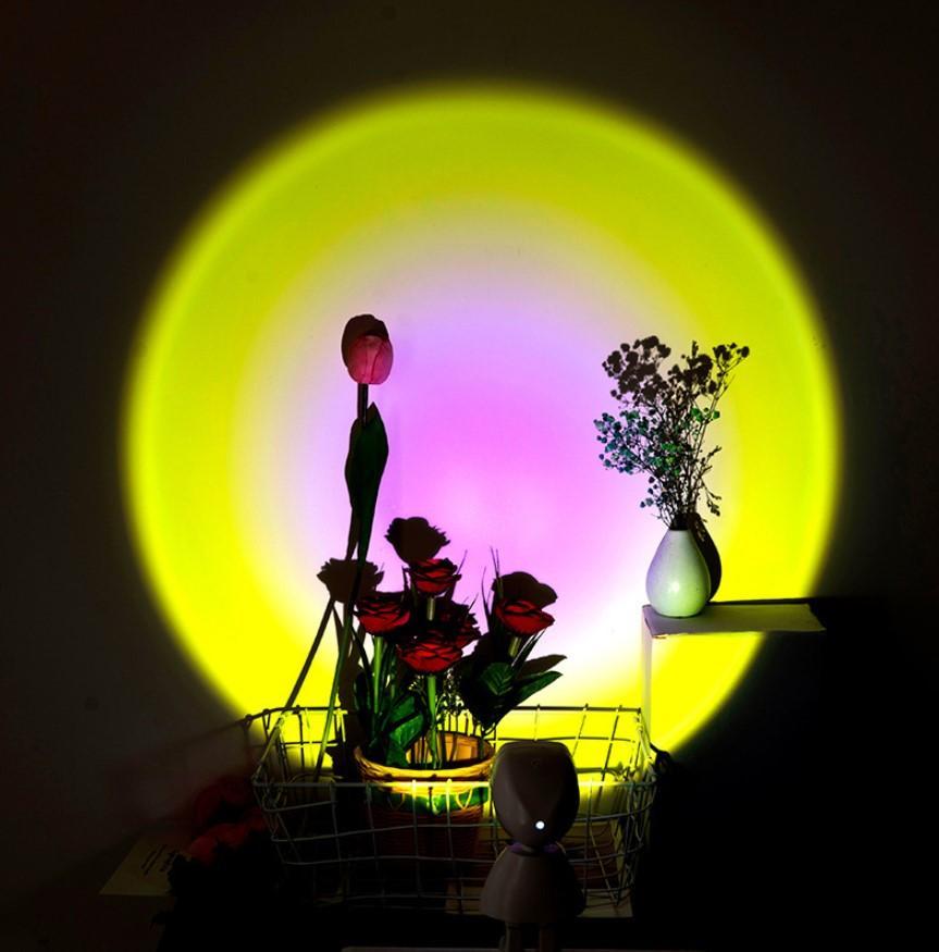 Modern Robot Sunset Lamp Christmas Gifts Tiktok Projection Lamp Romantic Gift Home Decor Light