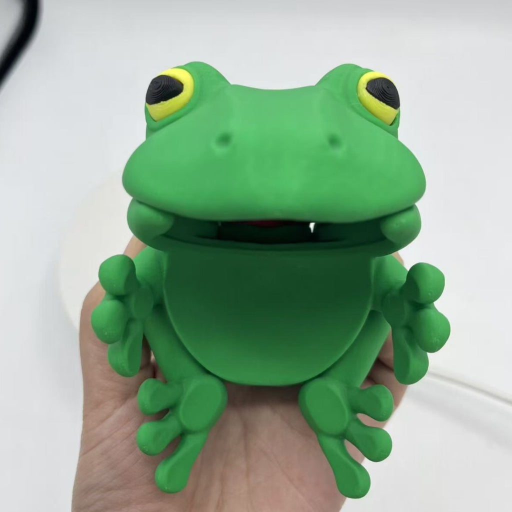 Cute 3D Printed Frog Can Lid Cover Portable Reversible Beverage Can Dustproof Cover Reusable Spill-Proof Cap Fun Soda Can Protector for Standard Cans