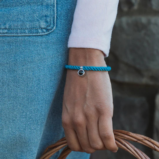 Personalized Rope Circle Photo Bracelet Custom Projection Bracelet Christmas Gift for Husband