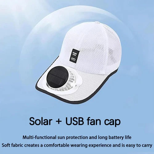 Solar Fan Hat Solar Powered Cooling Cap