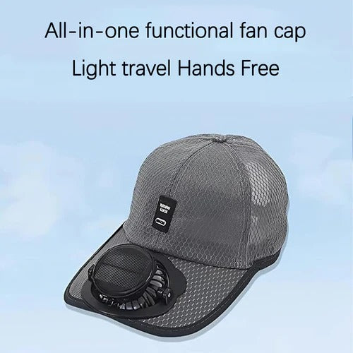 Solar Fan Hat Solar Powered Cooling Cap