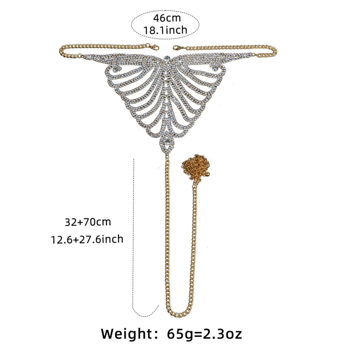 Diamond Bra Set Ultimate Sparkle & Chain Set