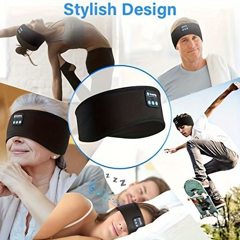 Wireless Bluetooth Music Headband Sports & Sleep Head Scarf Chargeable Sports Headphones Skiing Headwear