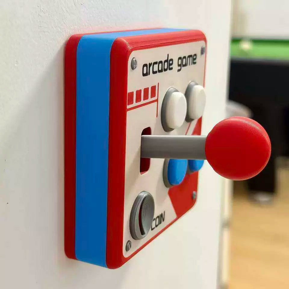 3D Printed Retro Arcade Controller Inspired Switch Cover Decor for Family
