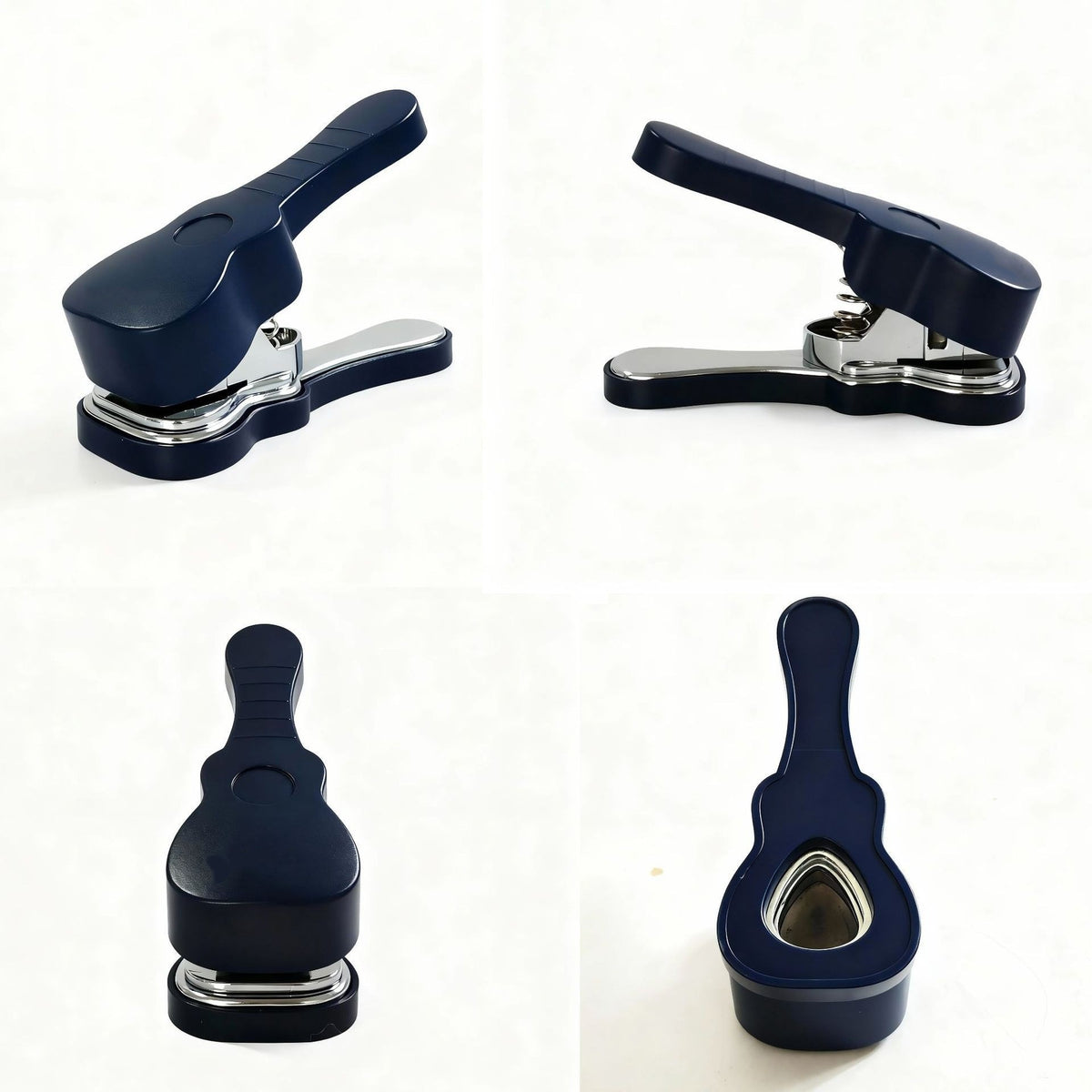 DIY Guitar Pick Punch Maker Kit Heavy-Duty Pick Cutter Tool Set with Pick Strips Leather Keyring Holder & File Unique Musical Gift for Guitarists