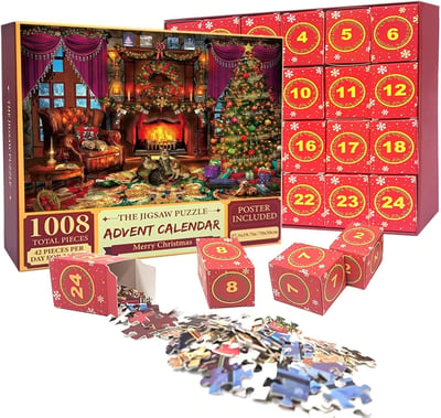 2024 Christmas Puzzle Set Christmas Gift For Family For Kids