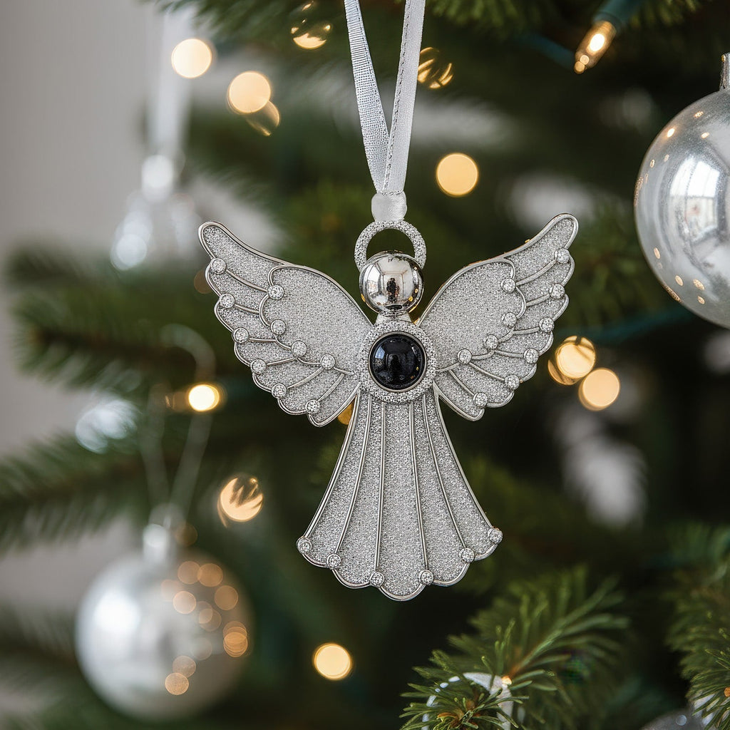 Personalized Angel Wing Heart Photo Ornament Projection Gem Ornament Christmas Tree Ornament Christmas Gifts