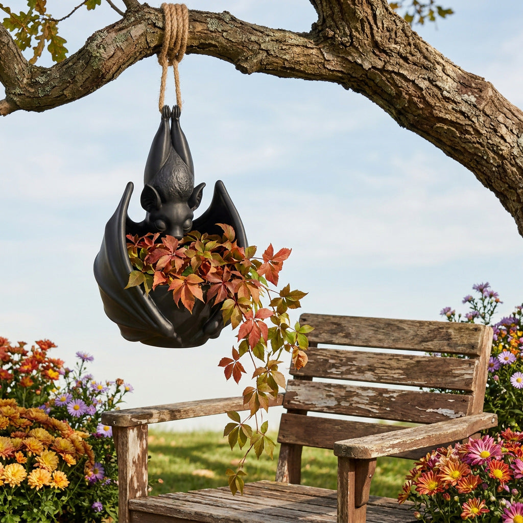 Hanging Bat Plant Pot – Creepy Gothic Planter