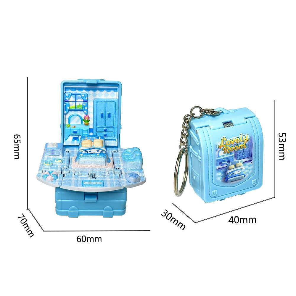 3d Pop-up Book Keychain Folding Bomb Book Decompression Pendant