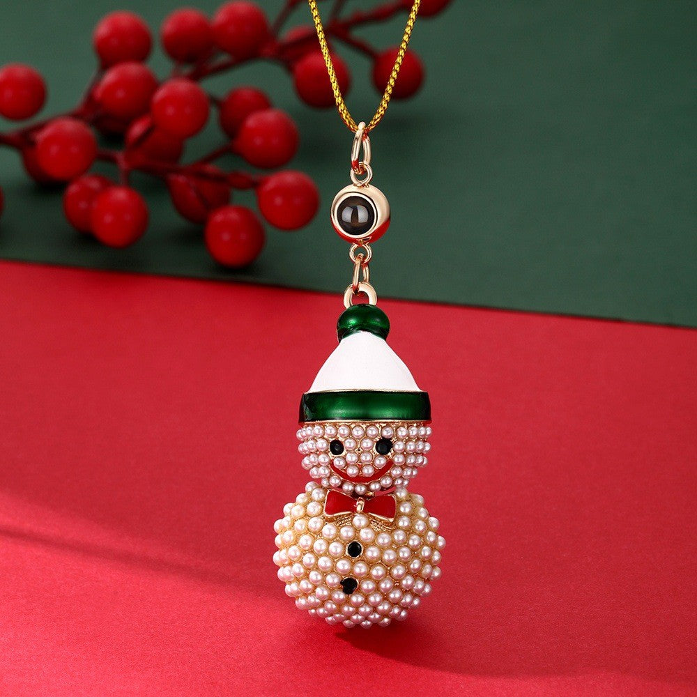 Custom Photo Projection Ornaments Christmas Tree Snowman Ornaments Christmas Gifts
