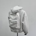 2-in-1 Backpack Hoodie Stylish Utility Sweatshirt with Built-In Storage Pocket