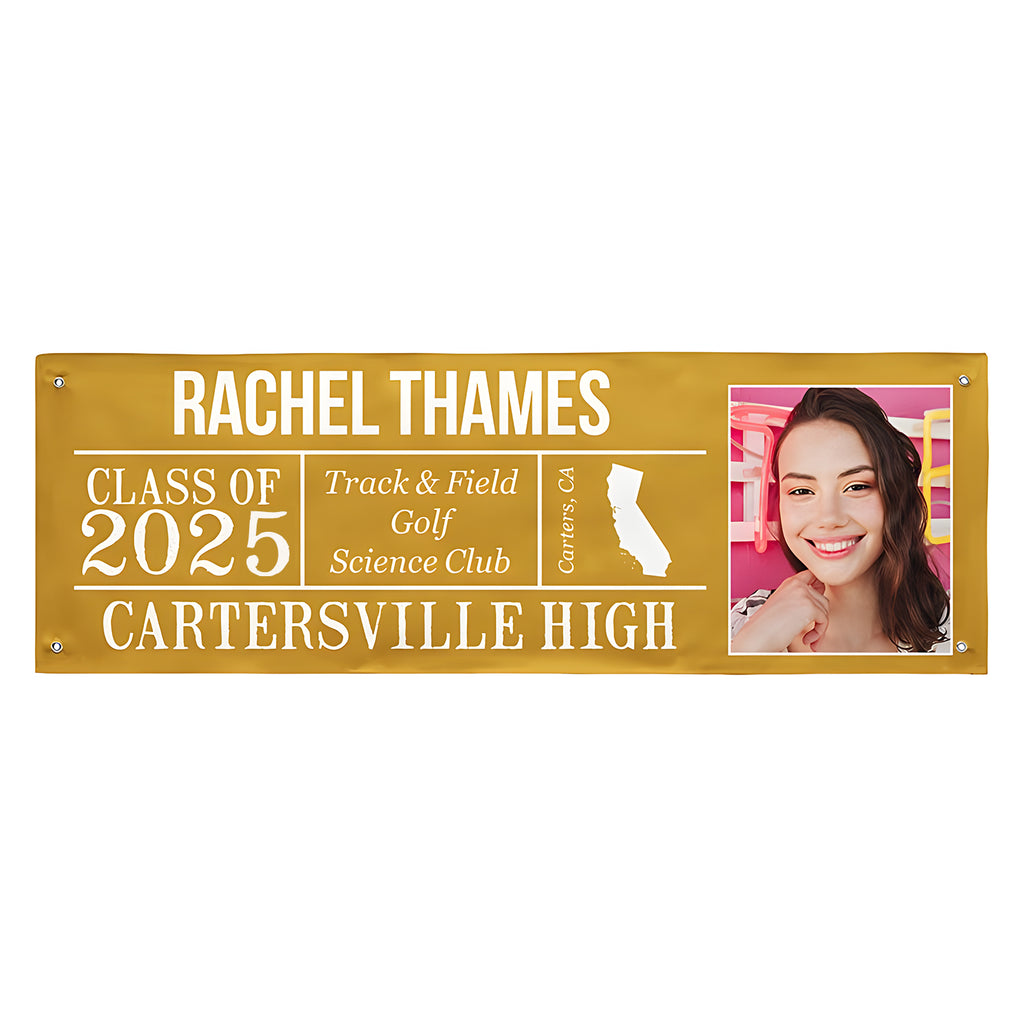 Customized Graduation Banner Photo Banner Celebrate Your Achievement in Style