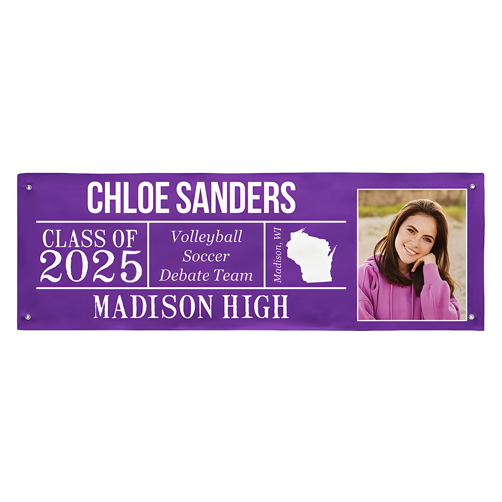 Customized Graduation Banner Photo Banner Celebrate Your Achievement in Style