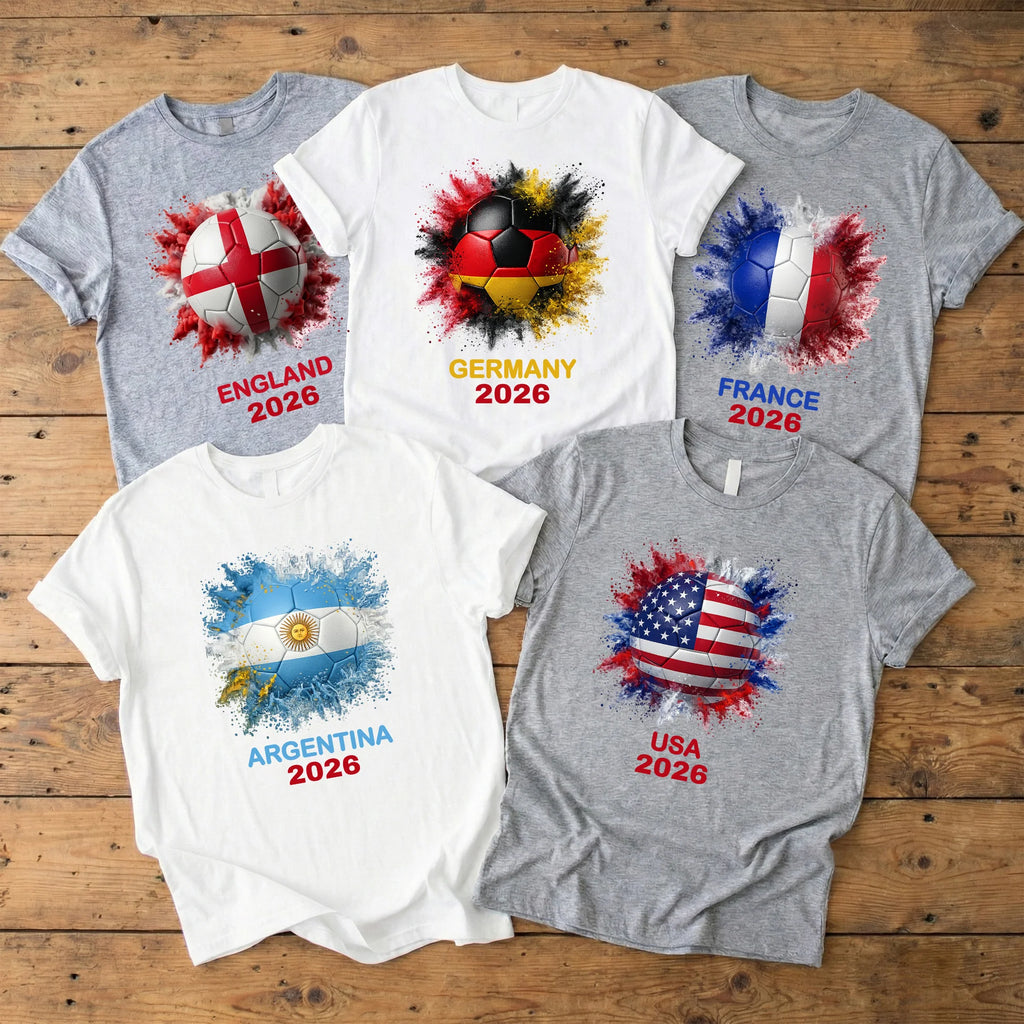 2026 International Football Championship National Flag T-Shirt Global Fans Collection
