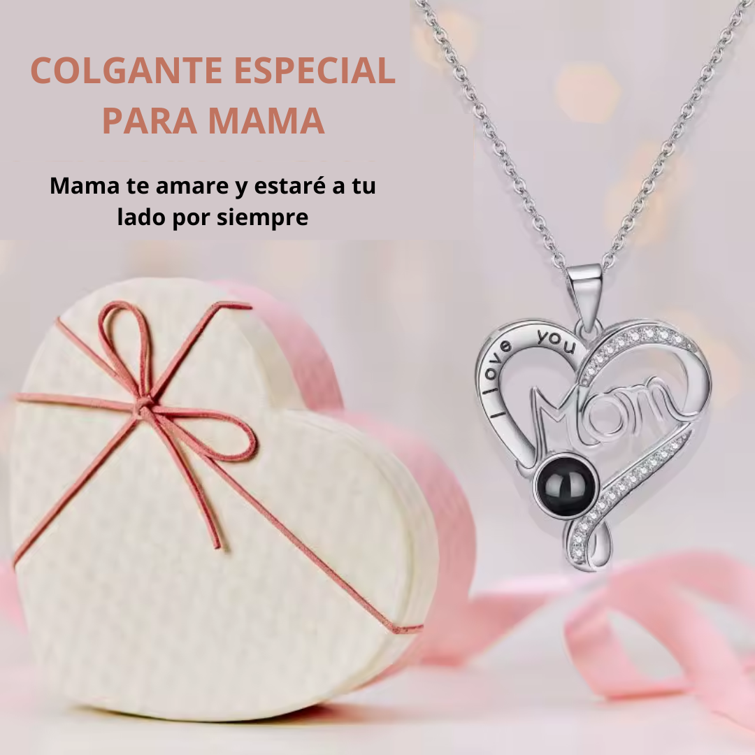Personalized Projection Necklace Gift for Mom Custom Photo Projection Gem Gift for Her
