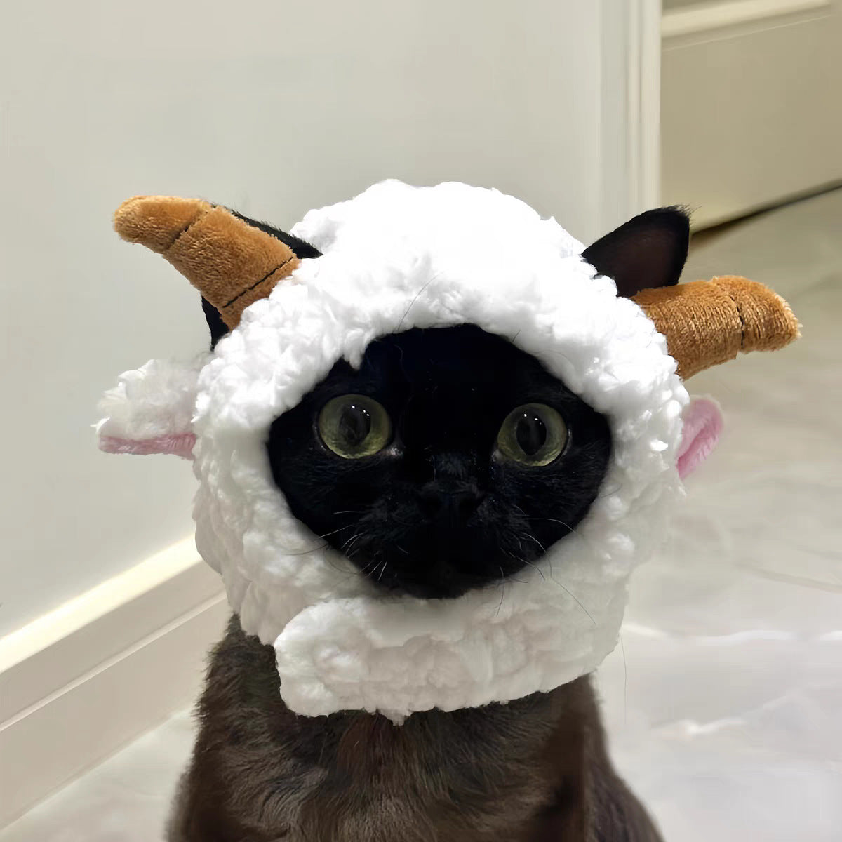 Adjustable Cute Pet Hat for Winter Costume for Cats & Small Dogs, Funny Pet Headwear