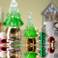 Glitter Christmas Tree Ornaments Desk Decorations Glowing Swirl Night Light Christmas Gift Idea