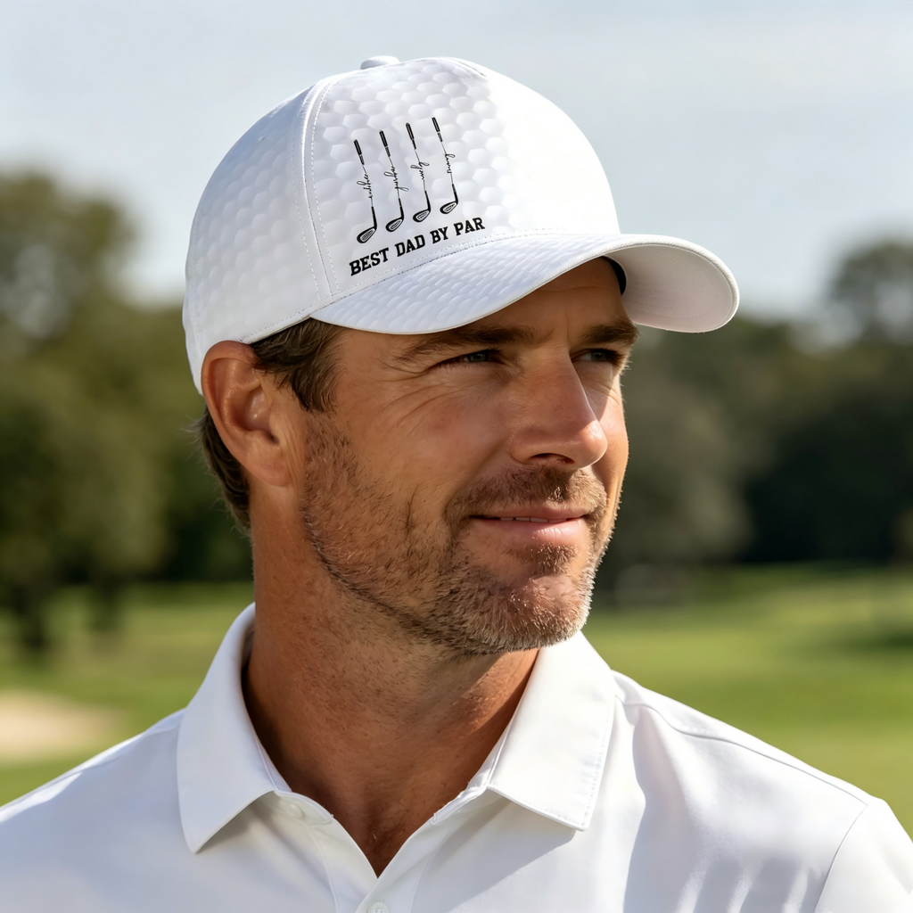 Personalized Name Best Dad By Par Cap Outdoor Hat Father's Day Gift for Dad