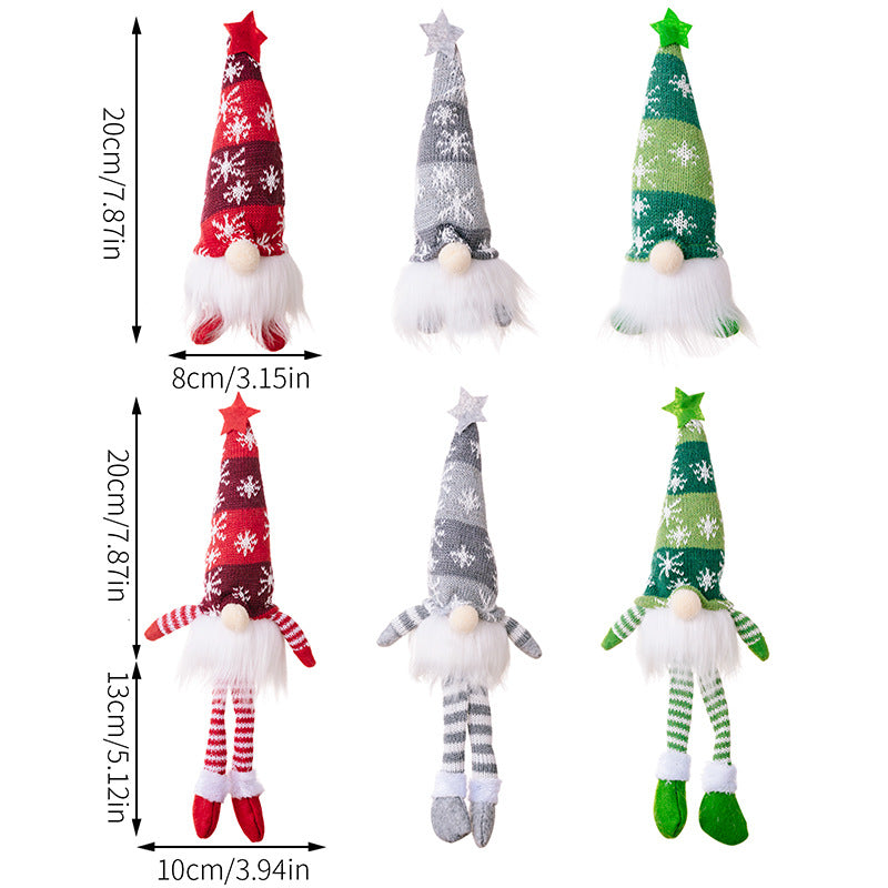 Glowing Gnome Christmas Faceless Dwarf LED With Batteries Doll Merry Christmas Home Decoration Navidad Natal Gift Red Grey Green Doll Xmax Gifts