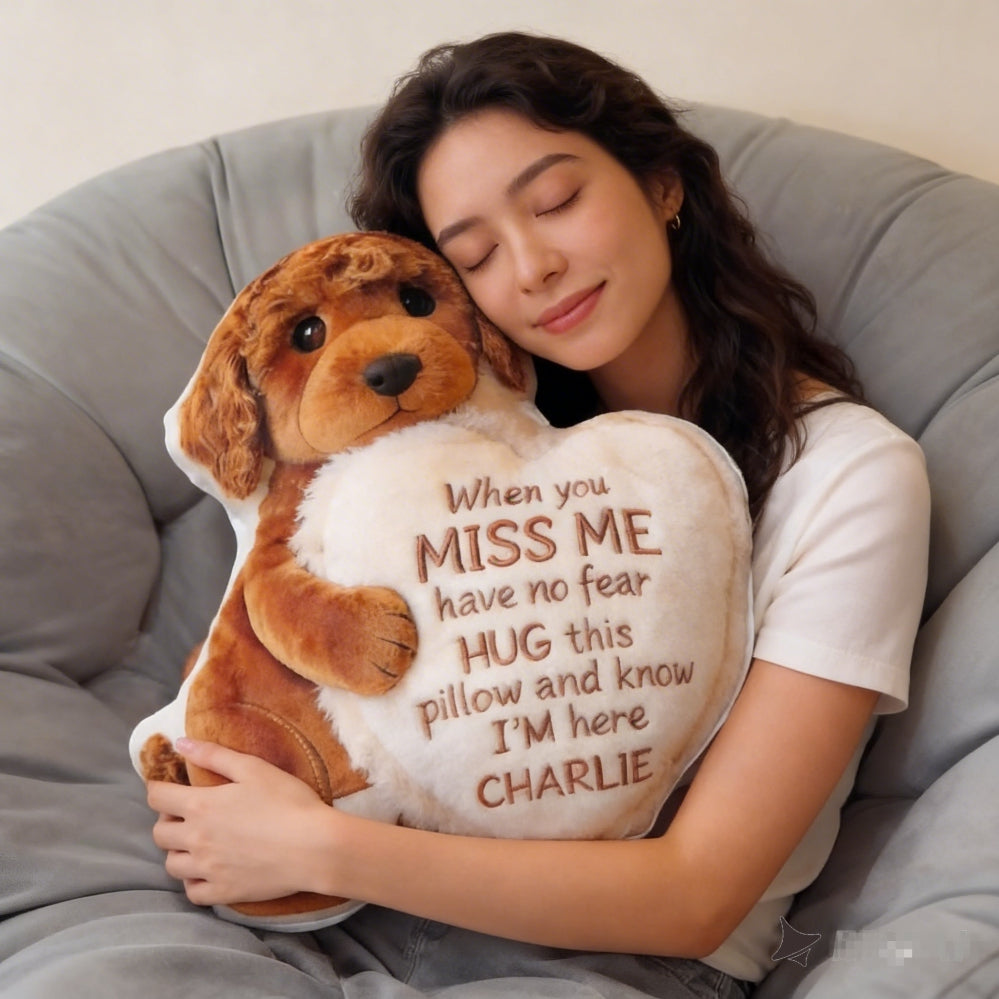Personalized 3D Effect Memorial Hug Pillow – Custom Photo Pillow with Heart Message, Sympathy Gift for Loss & Remembrance